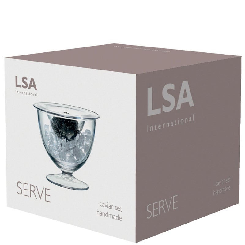 LSA International LSA SZ18 Serve Caviar Set Ã˜5.5in/H5in Clear - Image 5